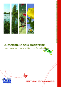 Couverture Restitution de l'inauguration de l'Observatorie de la biodiversité HdF
